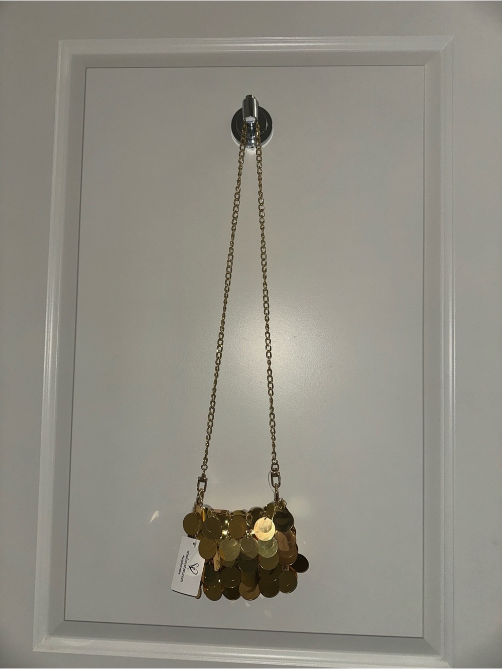 Windsor Gold Sequin Mini Chain Crossbody